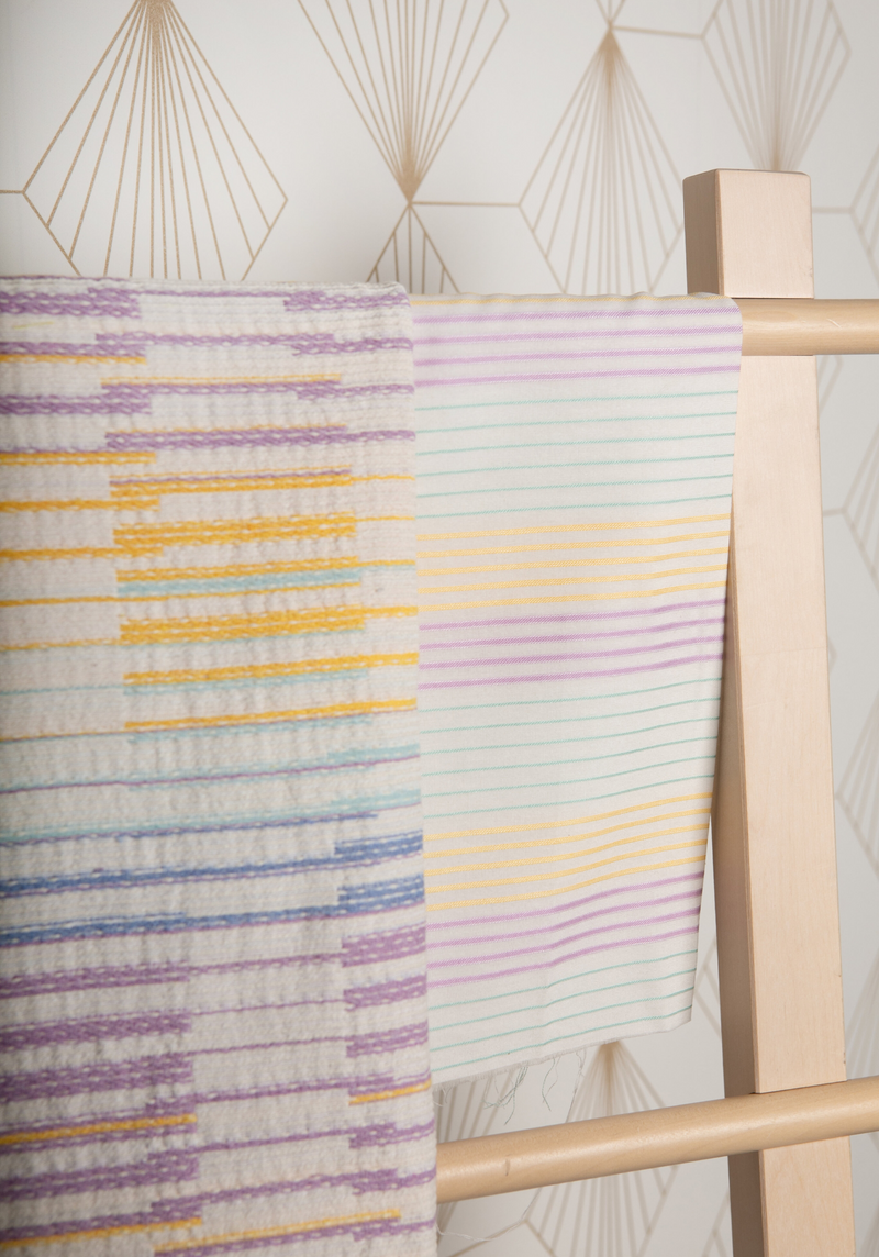 COUPONS - Tissu tweed jacquard Sorbet
