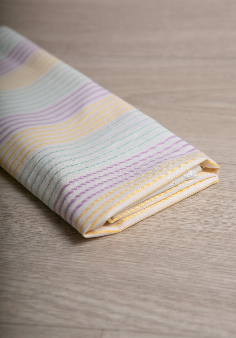 Tissu voile de viscose brodé Sorbet - par 10 cm