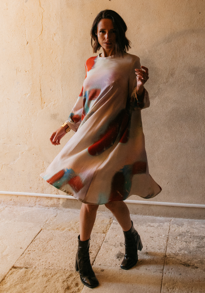 Mia dress and blouse sewing pattern / PDF (A4, A3, A0, US Letter) - Frames, Layers by Size, Video projection 