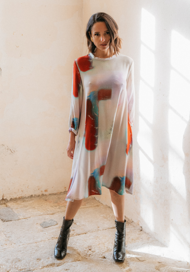 Mia dress and blouse sewing pattern / PDF (A4, A3, A0, US Letter) - Frames, Layers by Size, Video projection 
