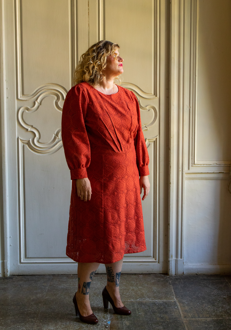 Patron robe, blouse Zénith / PDF (A4, A3, A0, US Letter) - Cadres, Calques par Taille, Vidéoprojection