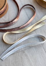 Passepoil 10 mm - Par 10cm - Doré, Argenté ou Cuivré