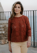 Patron couture blouse Violette / PDF (A4, A3, A0, US Letter) – Tailles 34 à 56 – Cadres, Calques par Taille, Vidéoprojection