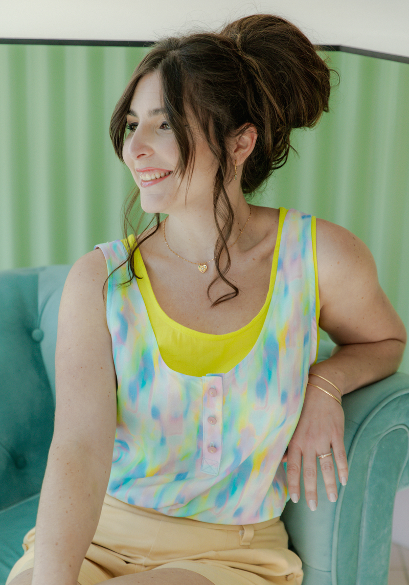 Spritz tank top duo sewing pattern - Pouch pattern