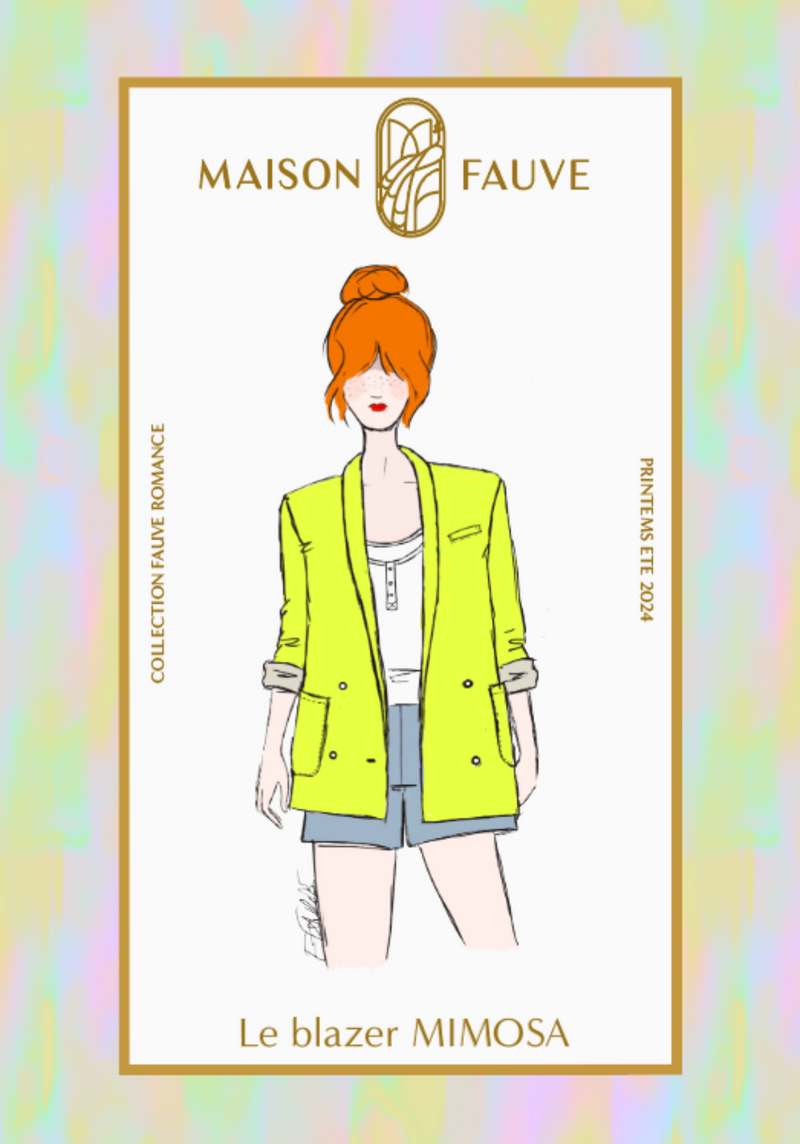 Patron couture blazer Mimosa - Patron pochette