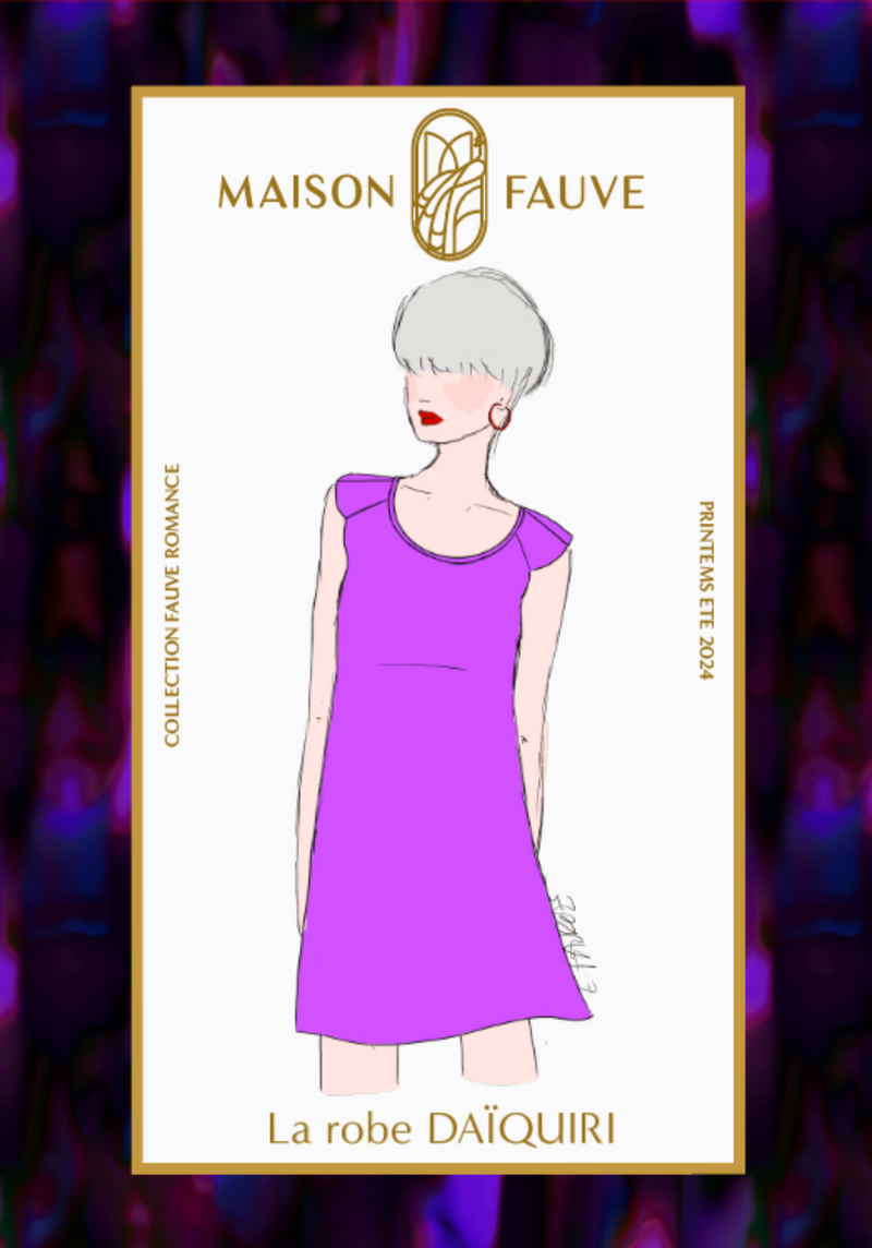 Daïquiri dress and blouse sewing pattern - Pouch pattern