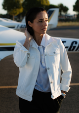 Denim blanc cassé écru – 100% coton