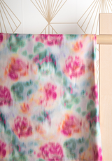 Tissu popeline de viscose imprimée Abstract Rose - Plusieurs coloris