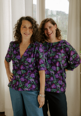 Tissu popeline de viscose imprimée Abstract Rose - Plusieurs coloris