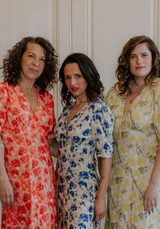 Tissu popeline de viscose imprimée Abstract Rose - Plusieurs coloris