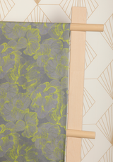 Tissu popeline de viscose imprimée Panache - Gris Sulfure ou Mauve