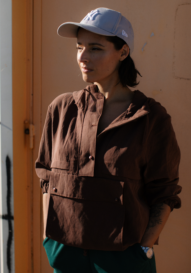 Rafale windbreaker sewing pattern - Pouch pattern