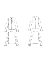 Free PDF supplement for Peninsula blouse design / PDF (A4, A3, A0, US Letter) - Frames, Layers by Size, Video Projection