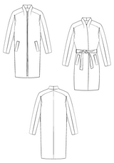Marcello coat sewing pattern - Clutch pattern