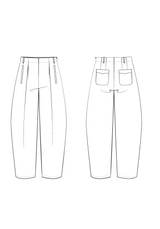 Andrea pants sewing pattern - Pocket pattern