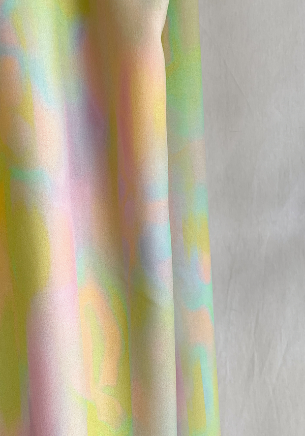 Tissu popeline de viscose imprimée Solaris Pastel - par 10 cm