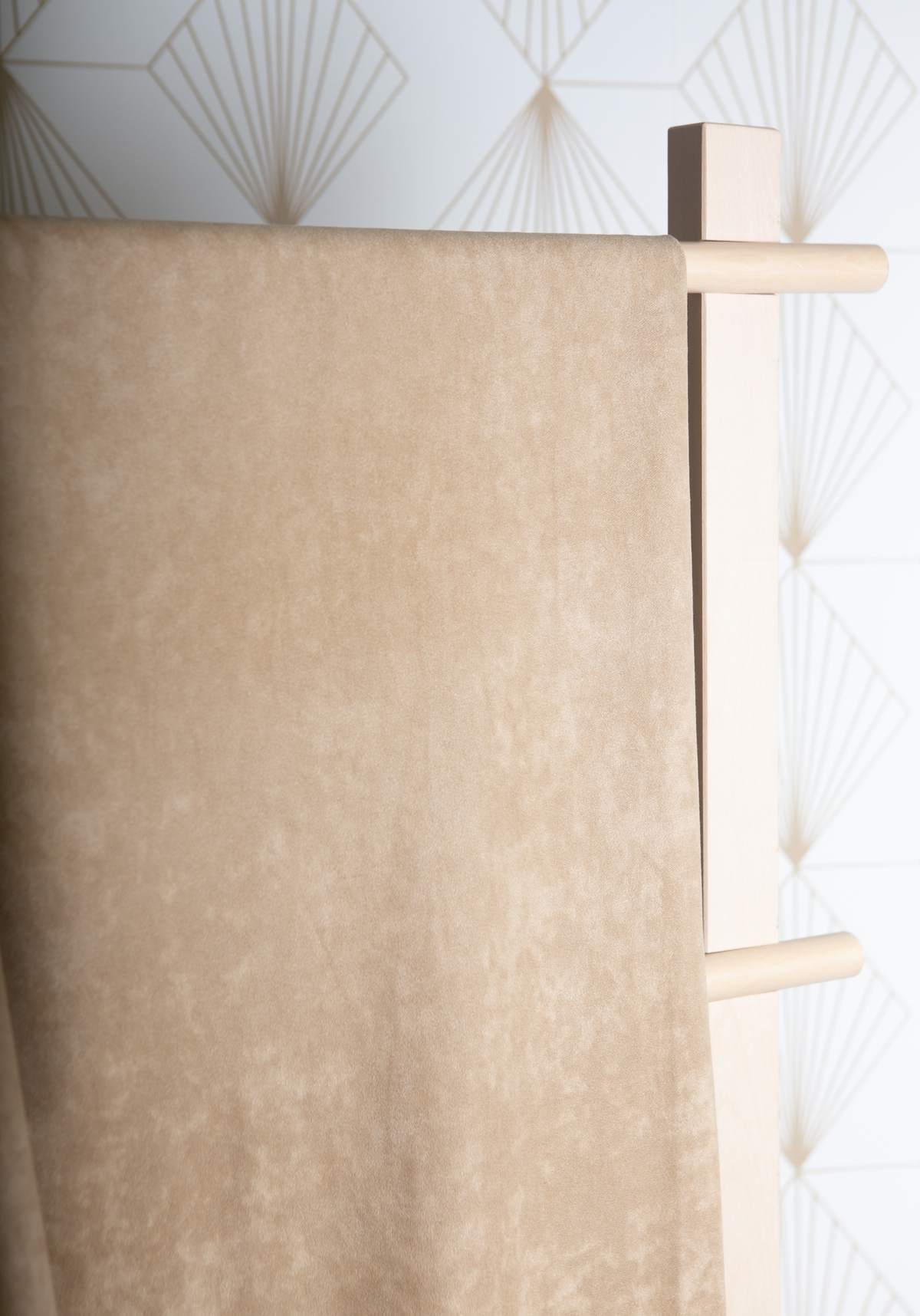 Beige, brown or moss green faux suede by the meter - Suede-look fabric