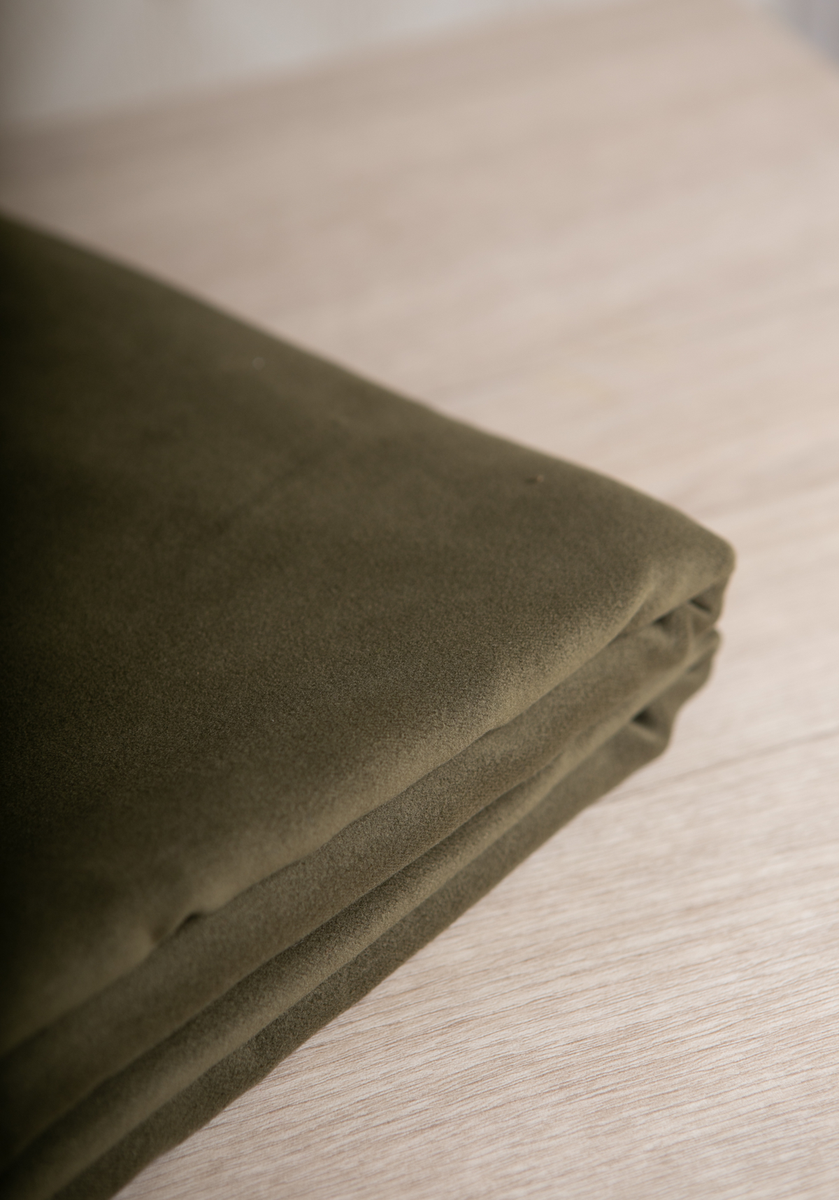 Beige, brown or moss green faux suede by the meter - Suede-look fabric