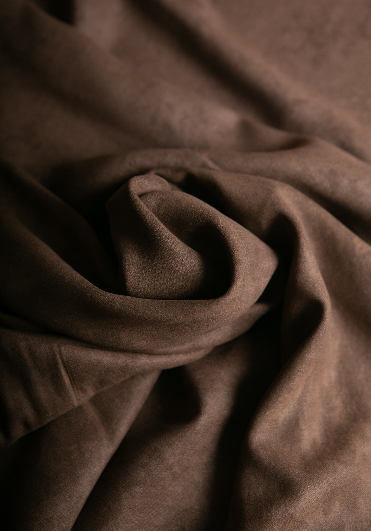 Beige, brown or moss green faux suede by the meter - Suede-look fabric