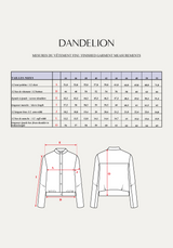 Dandelion Jacket Sewing Pattern / PDF (A4, A3, A0, US Letter) - Frames, Layers by Size, Video Projection