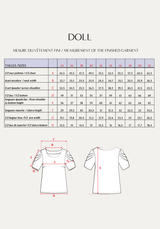Doll Blouse Sewing Pattern - Paper Pattern