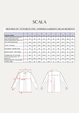 Patron couture chemisier Scala  / PDF (A4, A3, A0, US Letter) - Cadres, Calques par Taille, Vidéoprojection
