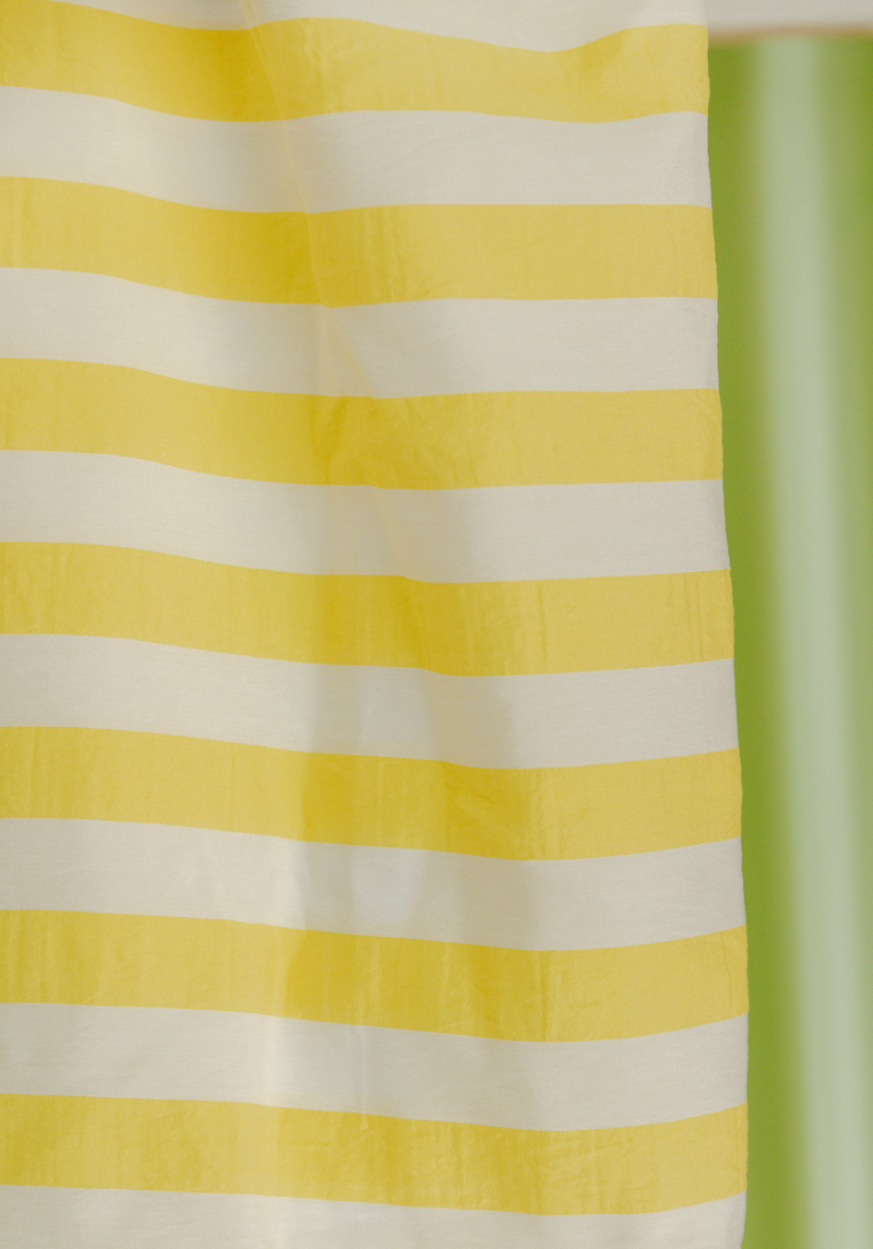 Tissu voile poly viscose à rayures Berlingot - Plusieurs couleurs
