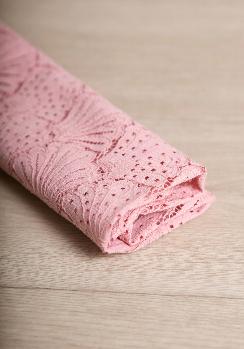 Tissu dentelle Coquillage - 4 coloris