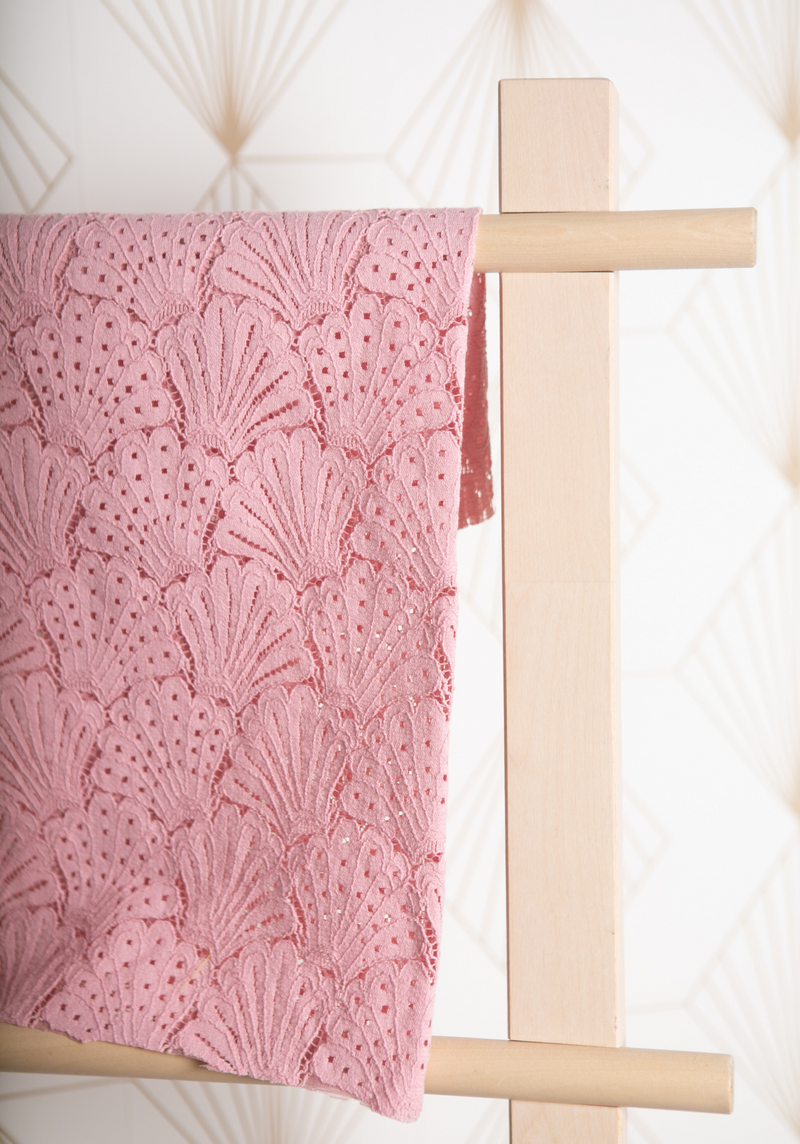 Tissu dentelle Coquillage - 4 coloris