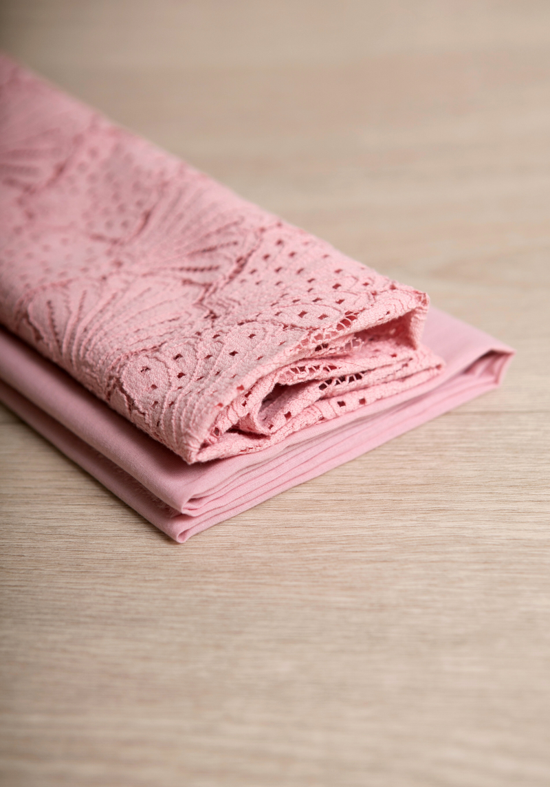 Tissu dentelle Coquillage - 4 coloris