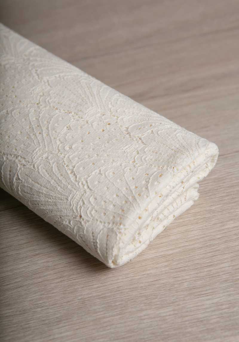 Tissu dentelle Coquillage - 4 coloris