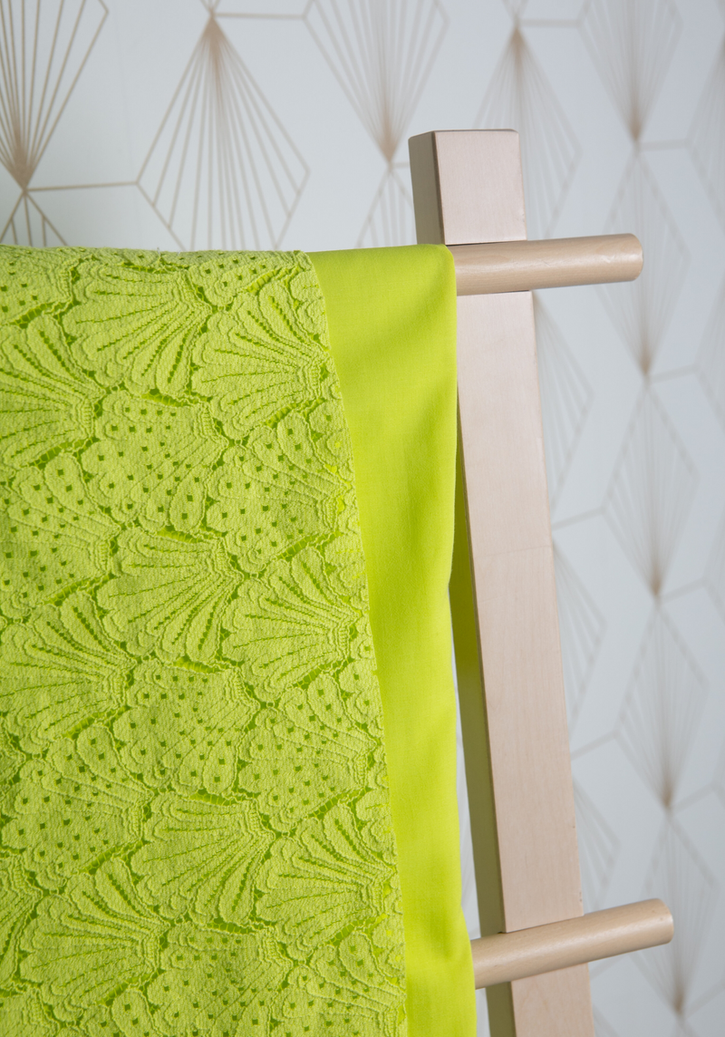 Tissu dentelle Coquillage - 4 coloris