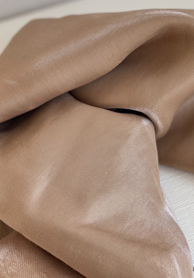 Tissu sergé lyocell lamé - 4 coloris