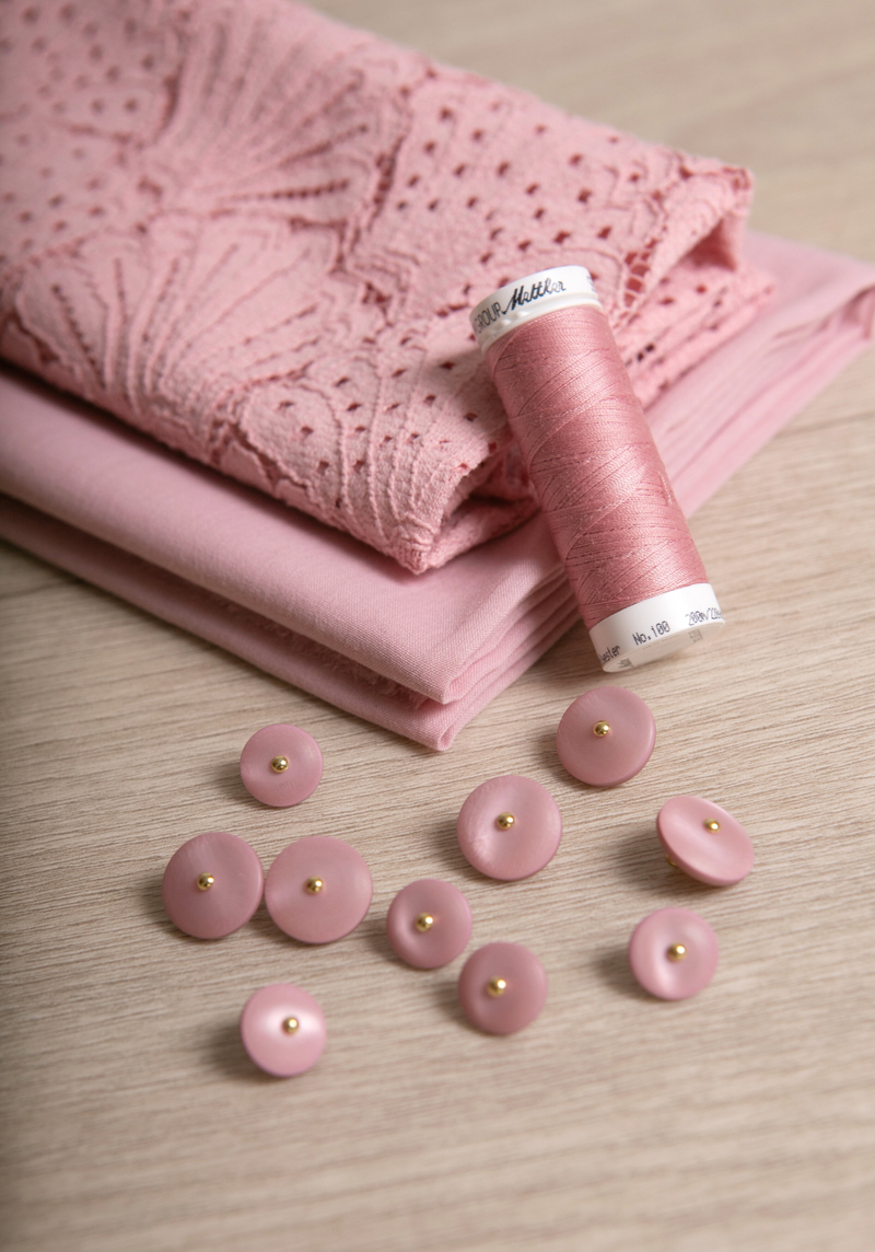 Tissu dentelle Coquillage - 4 coloris