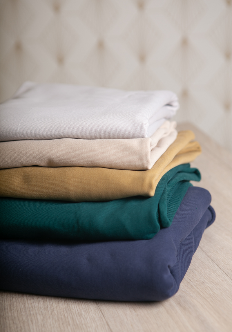 French Terry Sweatshirt Fabric Multiple Colors - Main Image