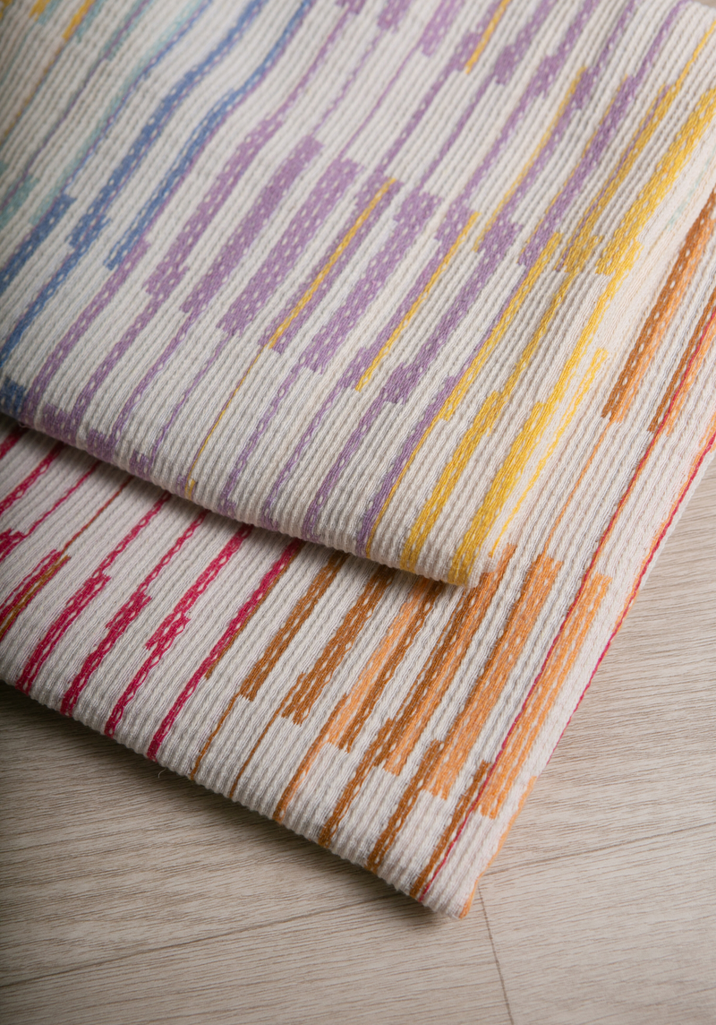 COUPONS - Tissu tweed jacquard Sorbet