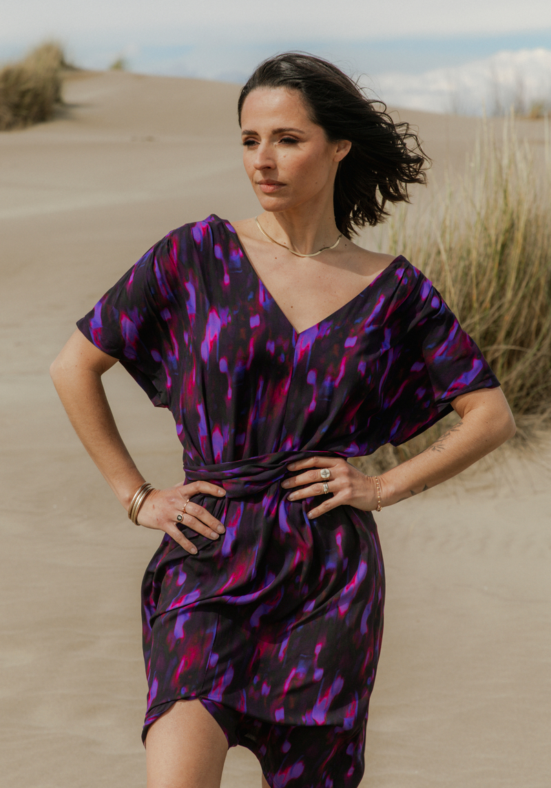 Tissu popeline de viscose imprimée Solaris - 5 coloris