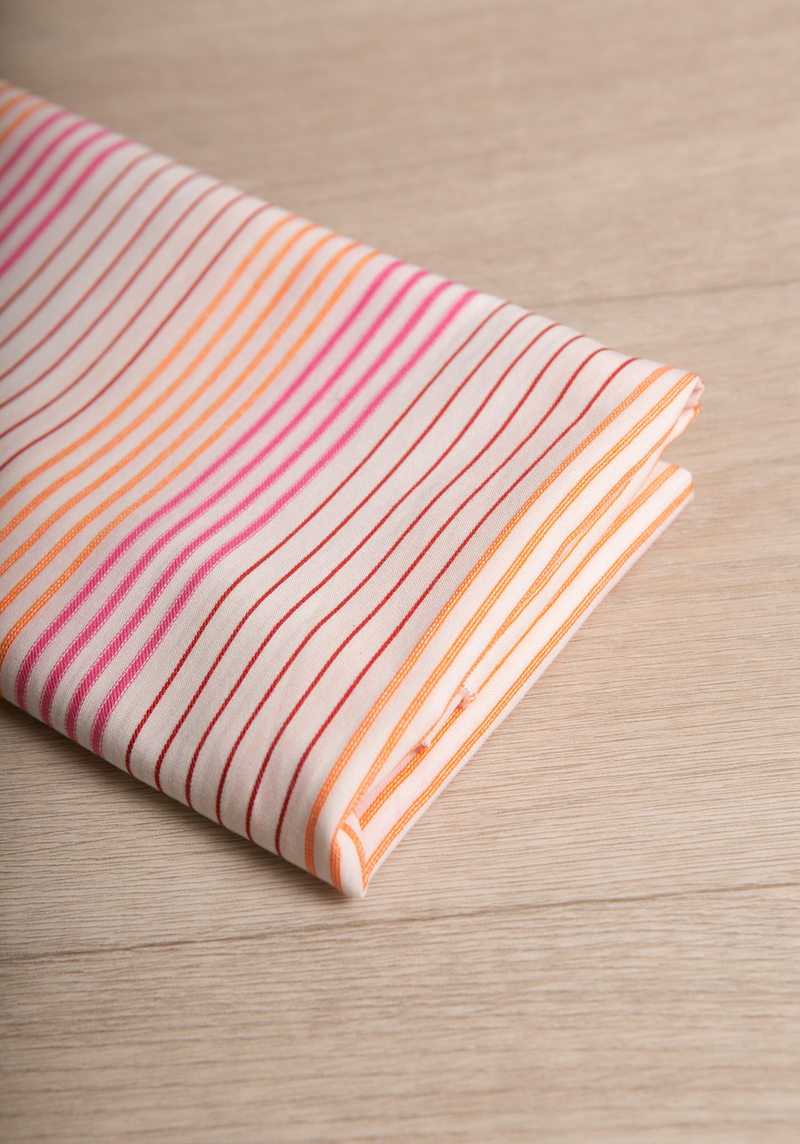 Tissu voile de viscose brodé Sunrise - par 10 cm