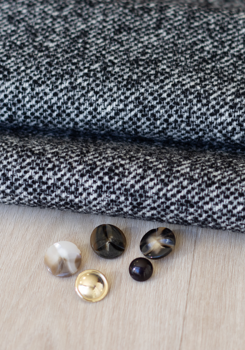 Tweed de Laine Vierge Bouclé