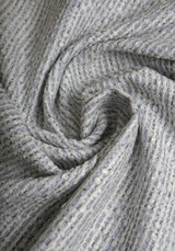 Tissu tweed léger - Ecru ou Bleu Gris