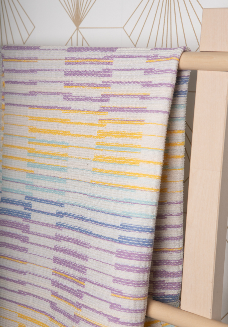 COUPONS - Tissu tweed jacquard Sorbet