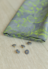 Tissu popeline de viscose imprimée Panache - Gris Sulfure ou Mauve