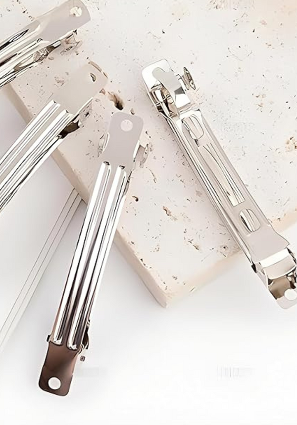 Barrette à cheveux métal 8 cm – Support pour nœud et accessoires DIY