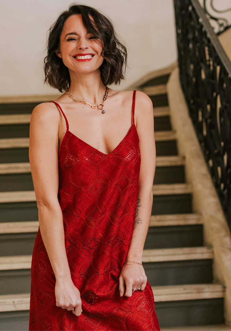 Fond de robe rouge deals