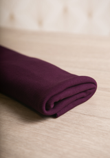 Tissu bord côte coton uni - Plusieurs couleurs