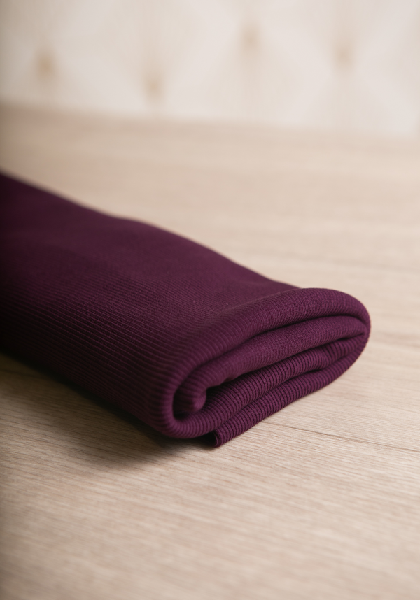 Plain cotton ribbed fabric - Multiple colors
