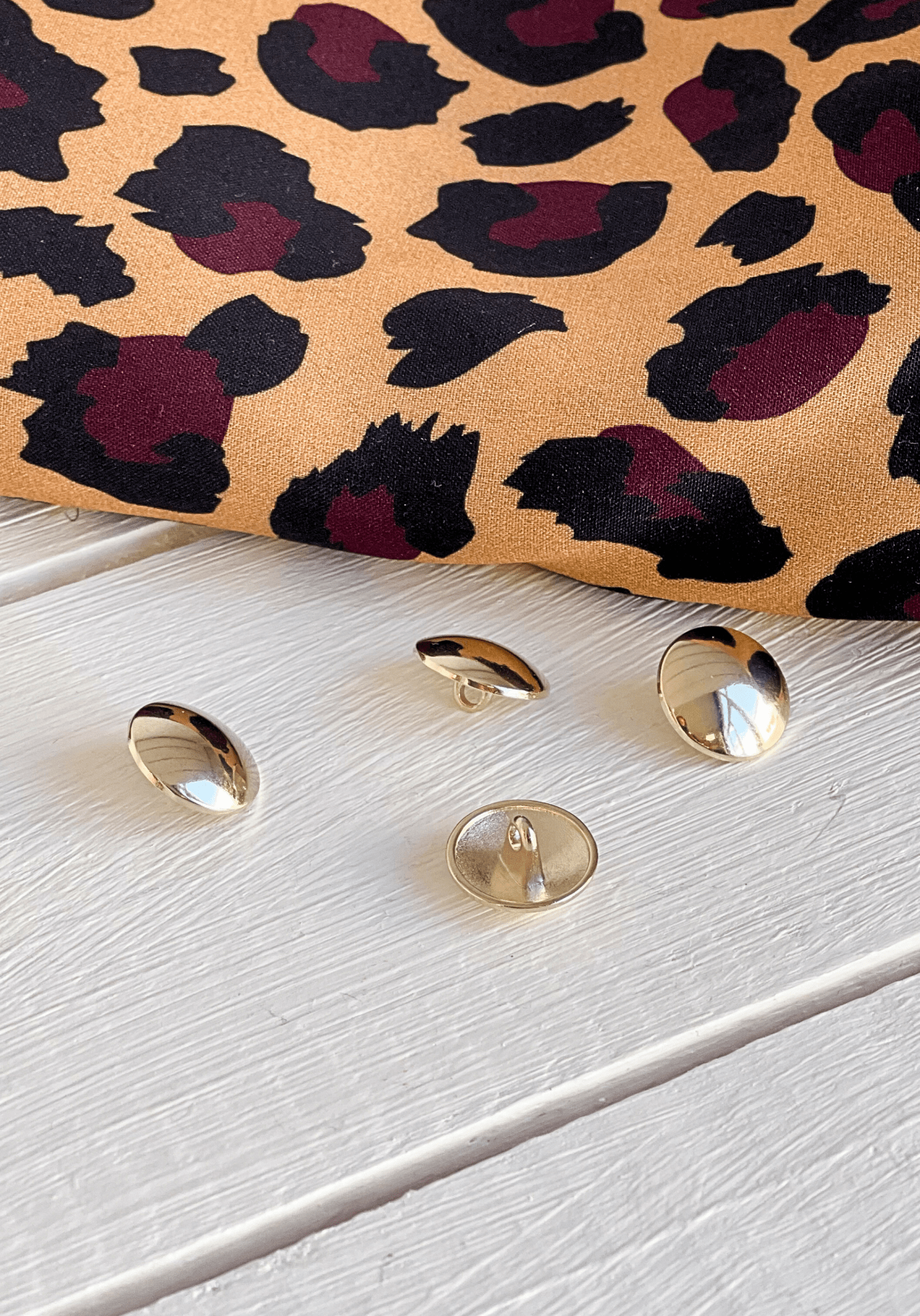 Bouton doré Talisman 15 et 18 mm - Maison Fauve