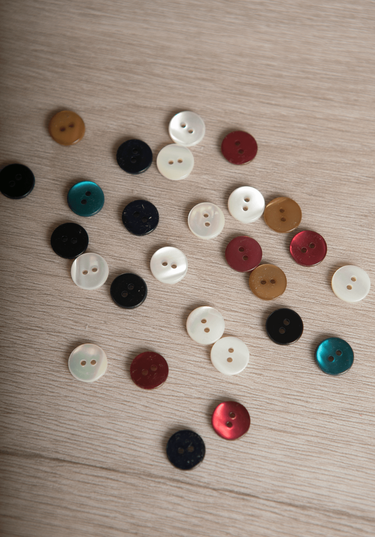 Bouton nacre 11 mm - Plusieurs couleurs - Maison Fauve