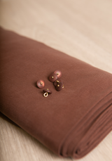 Bouton à queue Wink Mat Marron Glacé 12 mm et 15 mm