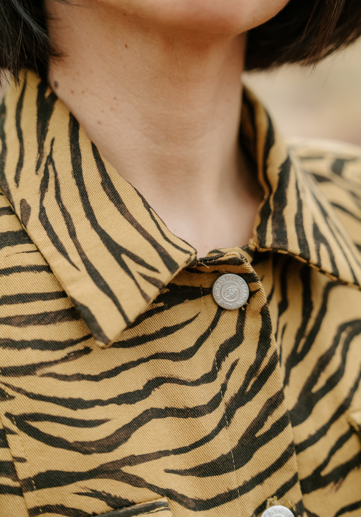Bouton Jean Maison Fauve Argent